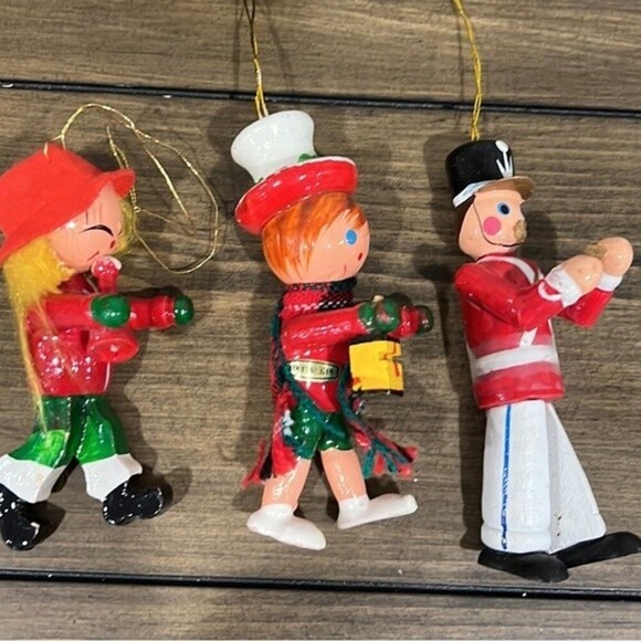Lot of 18 vintage russ wooden ornaments - Picture 6 of 7